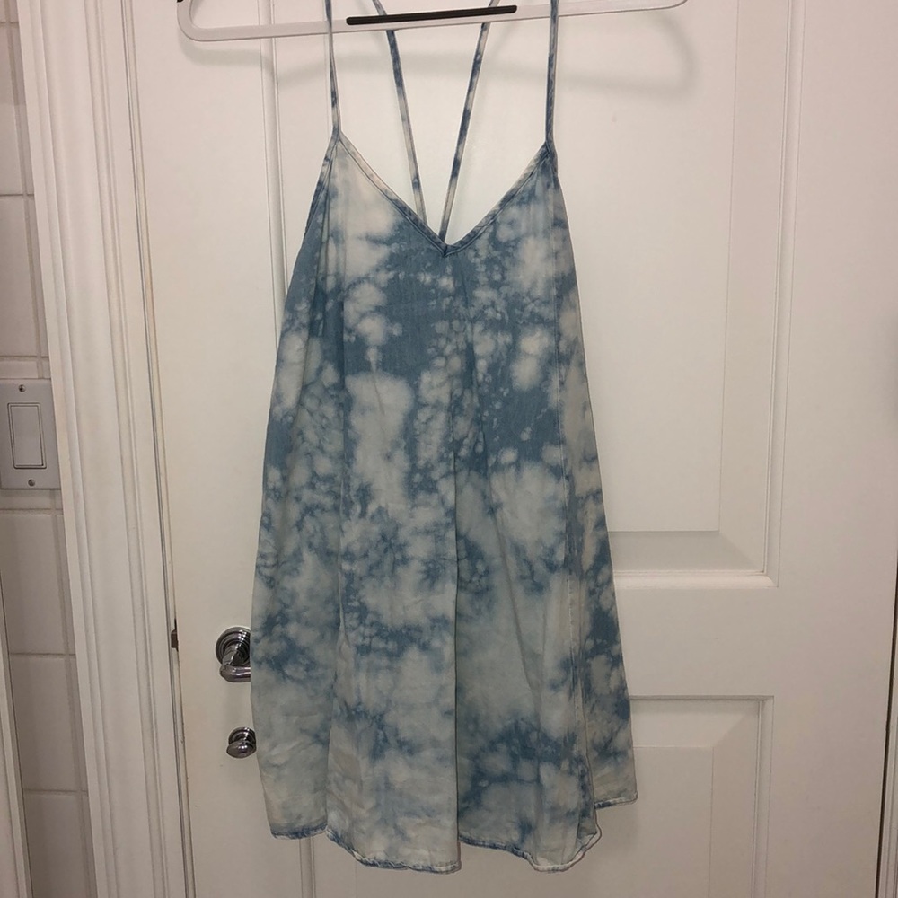 Tie dye denim dress